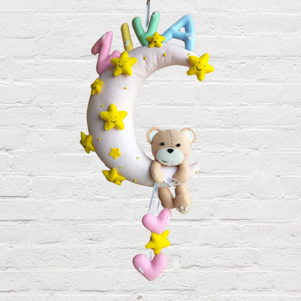 ilearnngrowHanging Teddy Moon Personalised Hanging - Naivri