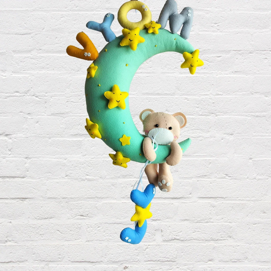 ilearnngrowHanging Teddy Moon Personalised Hanging - Naivri