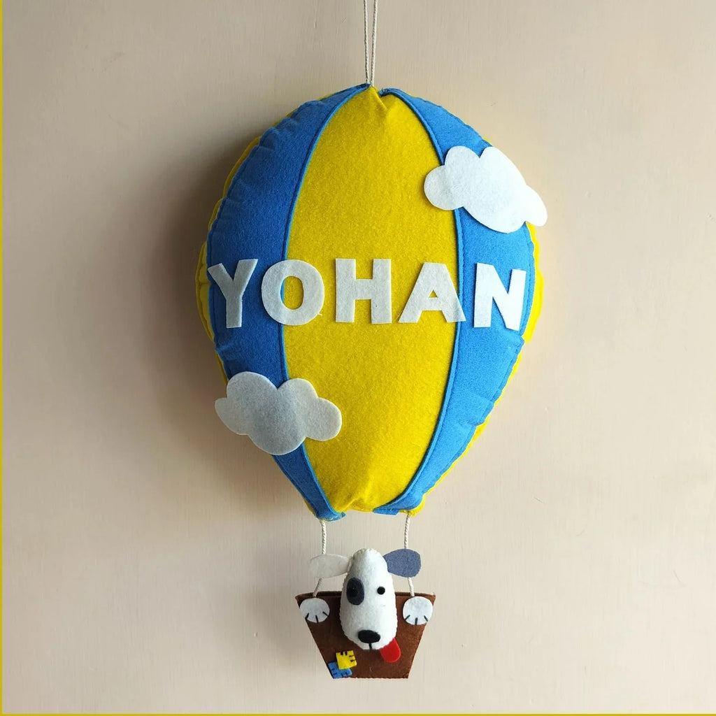 ilearnngrowHot Air Balloon Name Hanging - Naivri