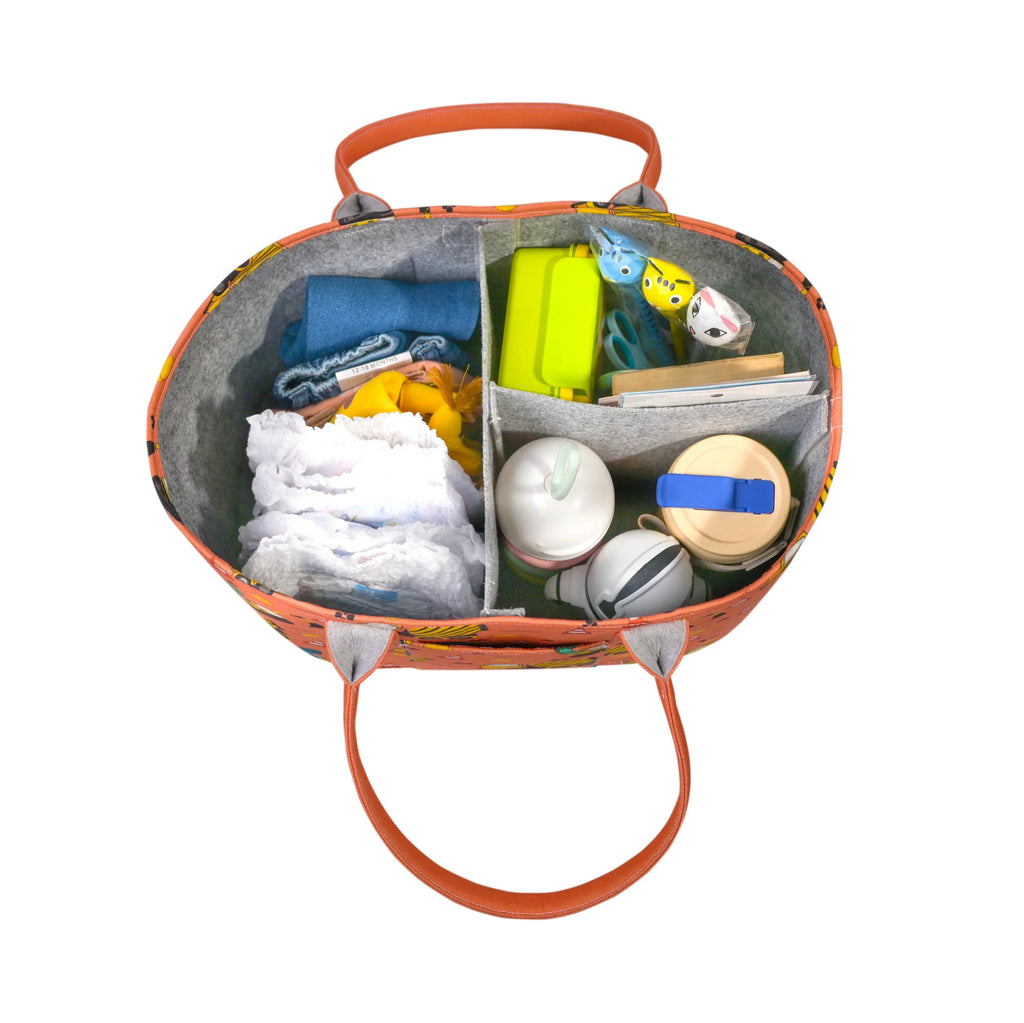 ilearnngrowMess Free Oval Personalised Diaper Caddy - Naivri