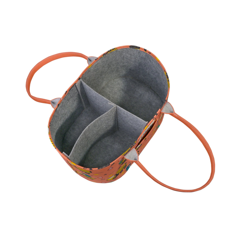 ilearnngrowMess Free Oval Personalised Diaper Caddy - Naivri