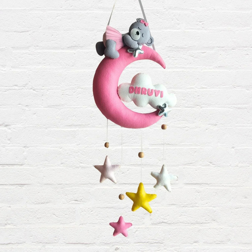 ilearnngrowMoon Teddy Personalised Room Decor Hanging - Naivri