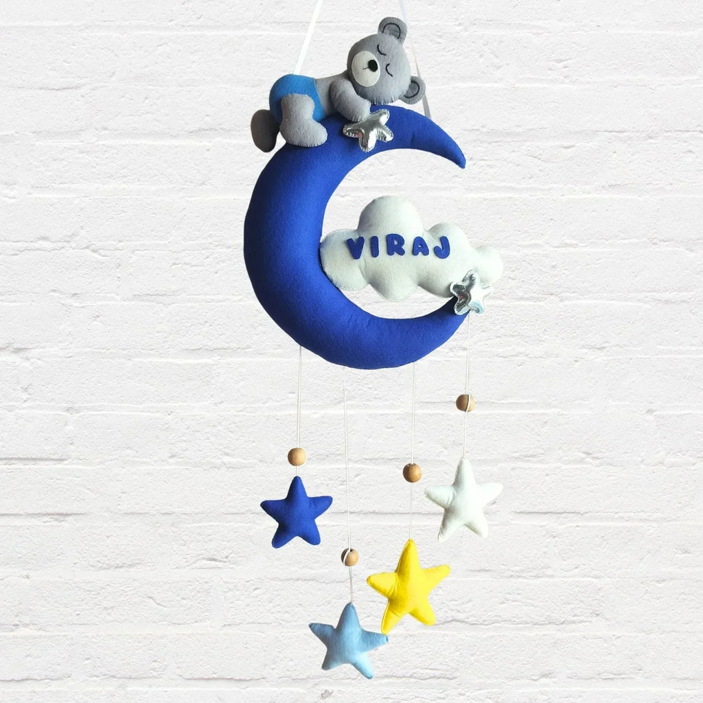 ilearnngrowMoon Teddy Personalised Room Decor Hanging - Naivri