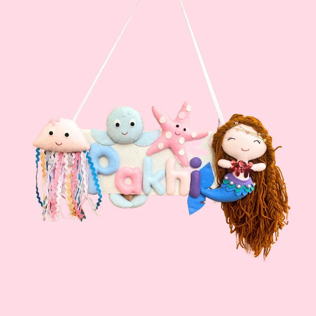 ilearnngrowMystique Mermaid Personalised Name Plates - Naivri