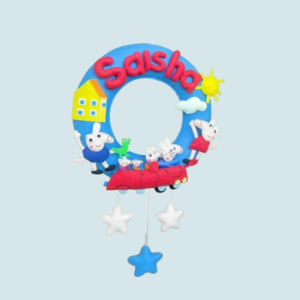 ilearnngrowPeppa Paradise Personalised Ring Name Hanging - Naivri