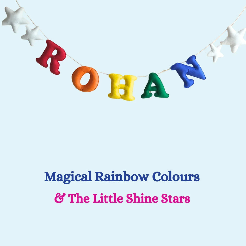 ilearnngrowRainbow Colourful Personalised Name Bunting - Naivri