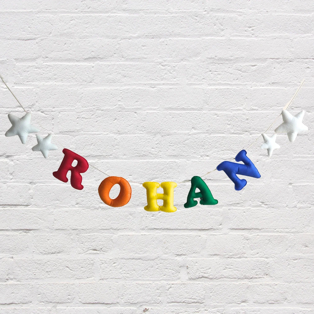 ilearnngrowRainbow Colourful Personalised Name Bunting - Naivri