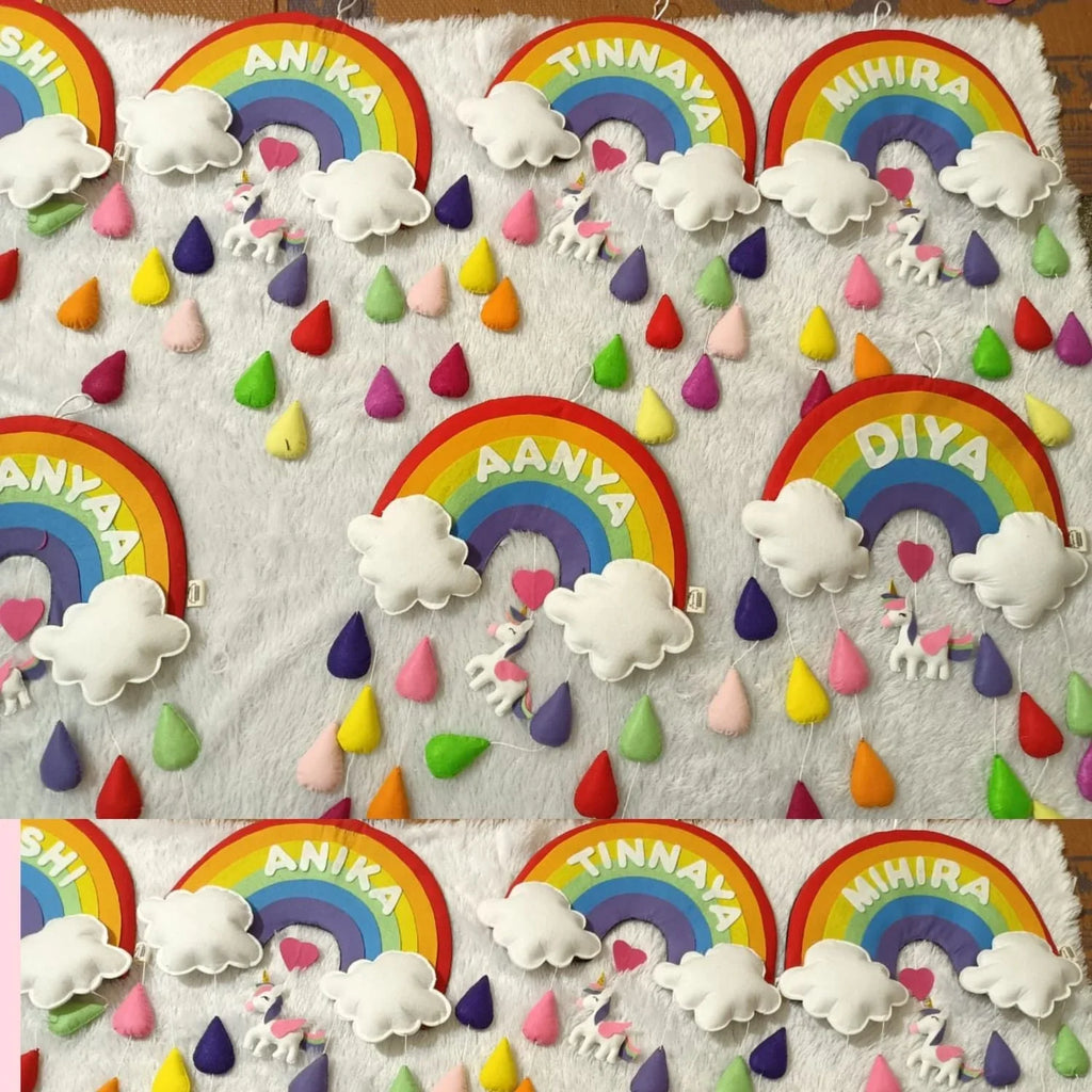 ilearnngrowRainbow Colourful Personalised Name Hanging - Naivri