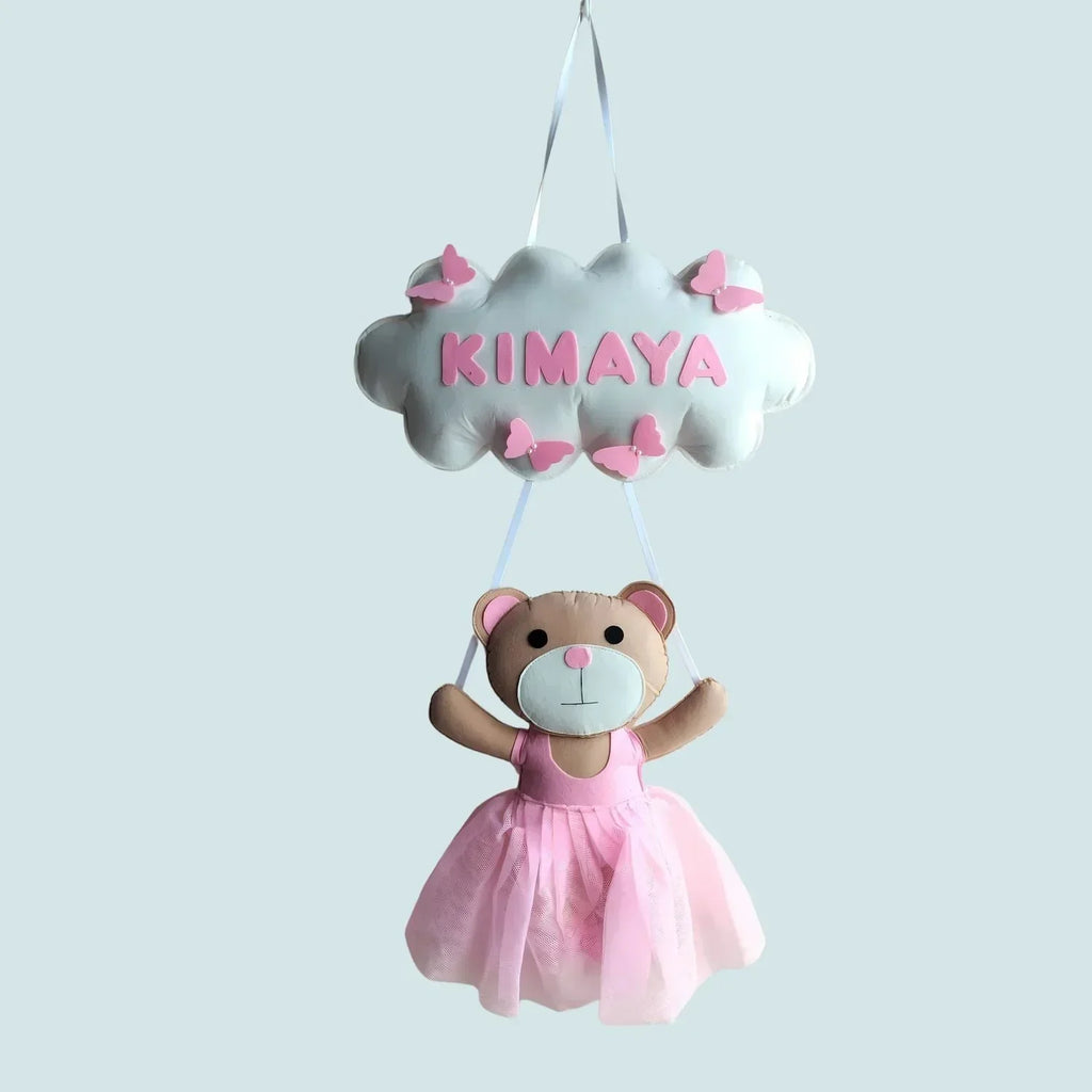 ilearnngrowTeddy Doll Personalised Name Hanging - Naivri