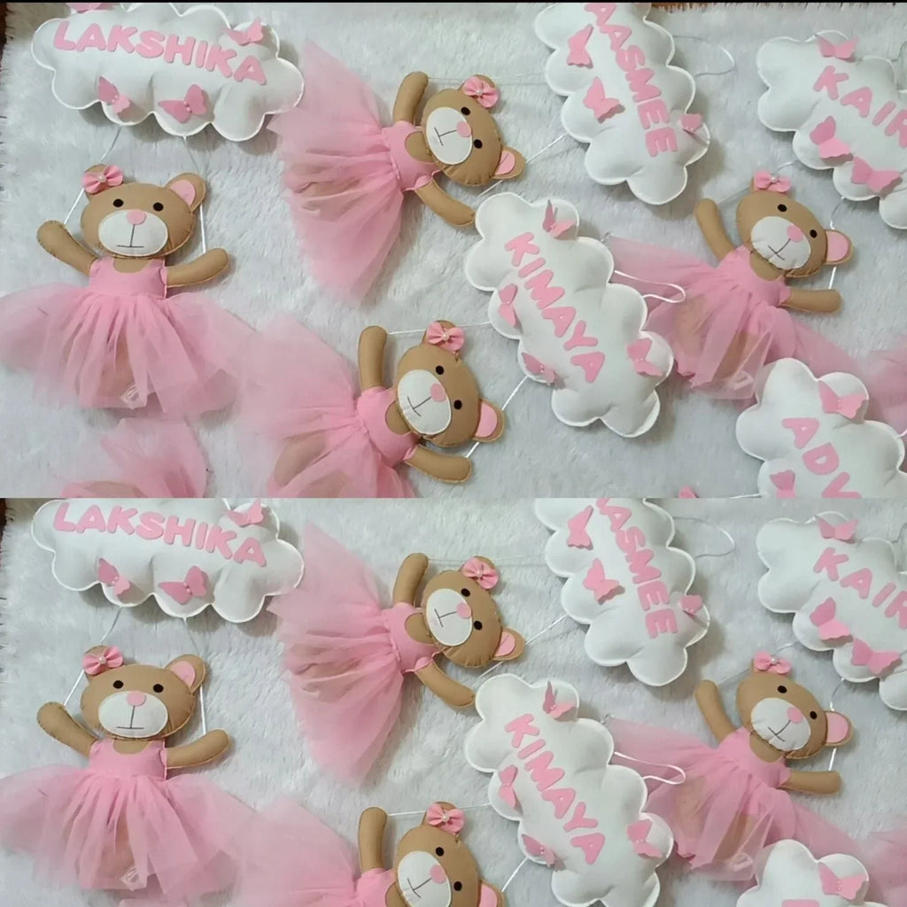 ilearnngrowTeddy Doll Personalised Name Hanging - Naivri