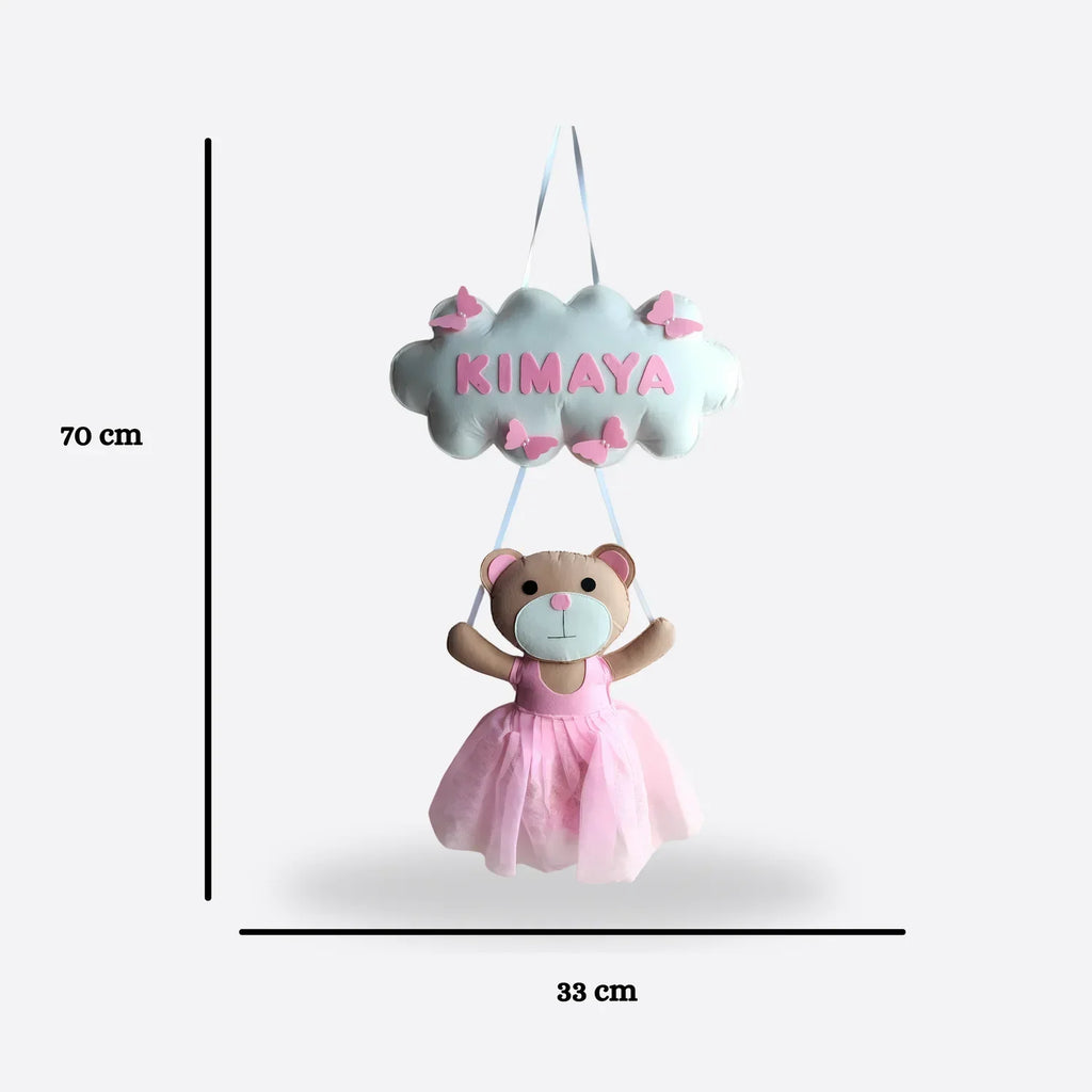 ilearnngrowTeddy Doll Personalised Name Hanging - Naivri