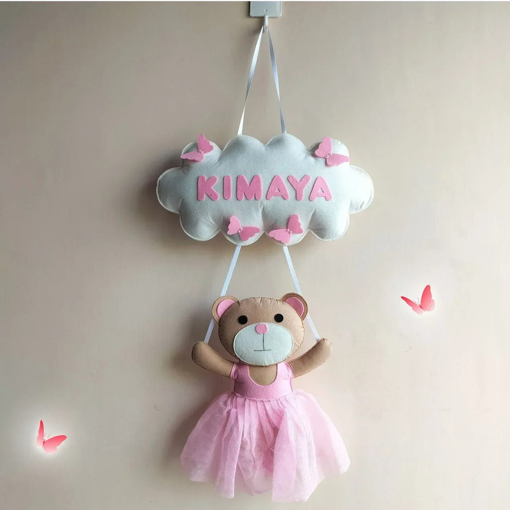 ilearnngrowTeddy Doll Personalised Name Hanging - Naivri