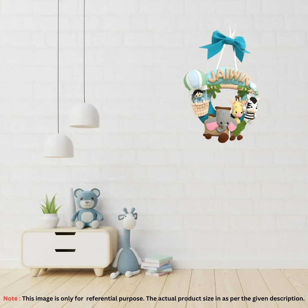 ilearnngrowToy Train Safari Personalised Ring Name Hanging - Naivri