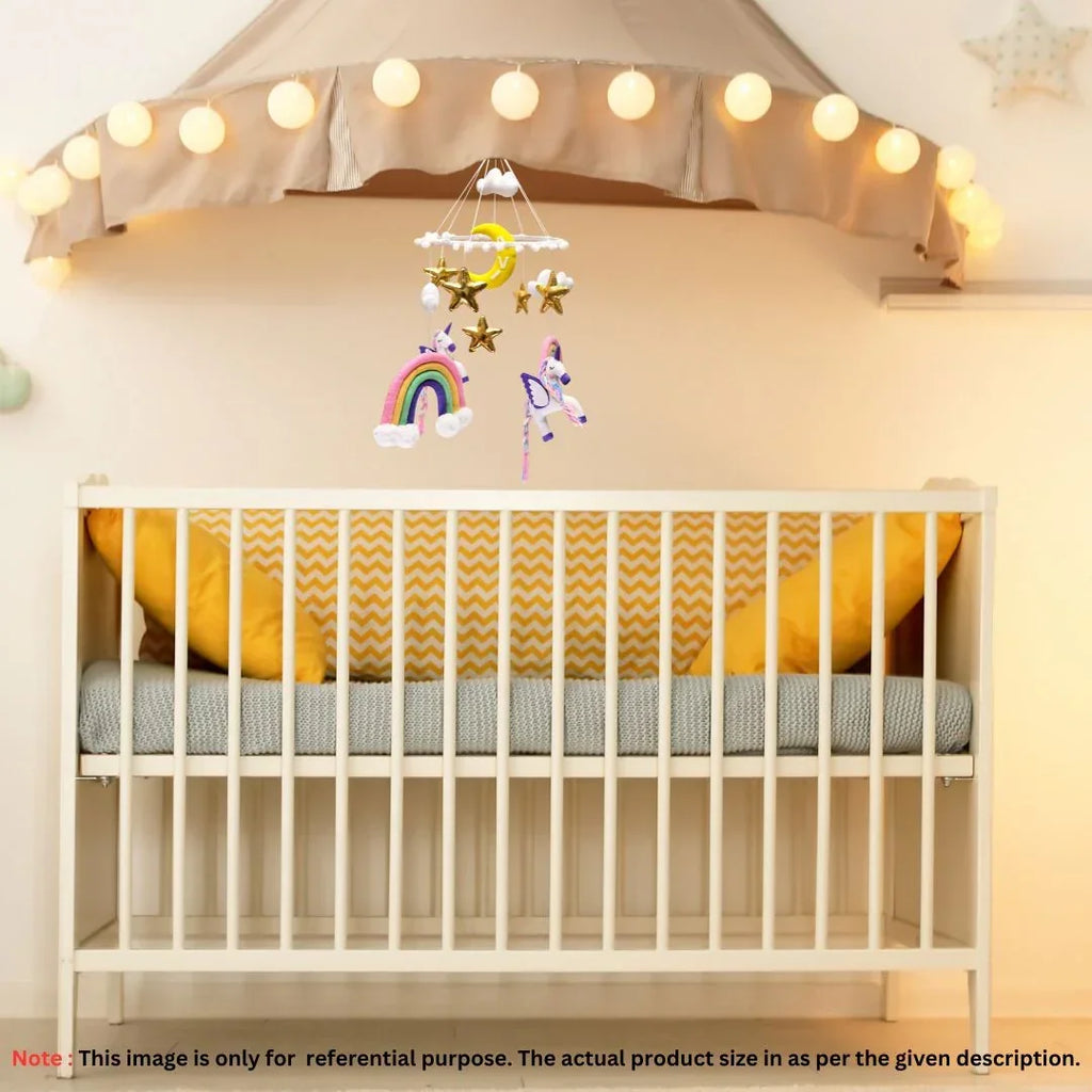 ilearnngrowUnicorn Dreams Personalised Cot Mobile - Colour Bling - Naivri