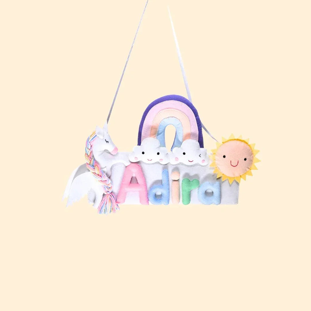 ilearnngrowUnicorn Dreams Personalised Name Plate - Naivri