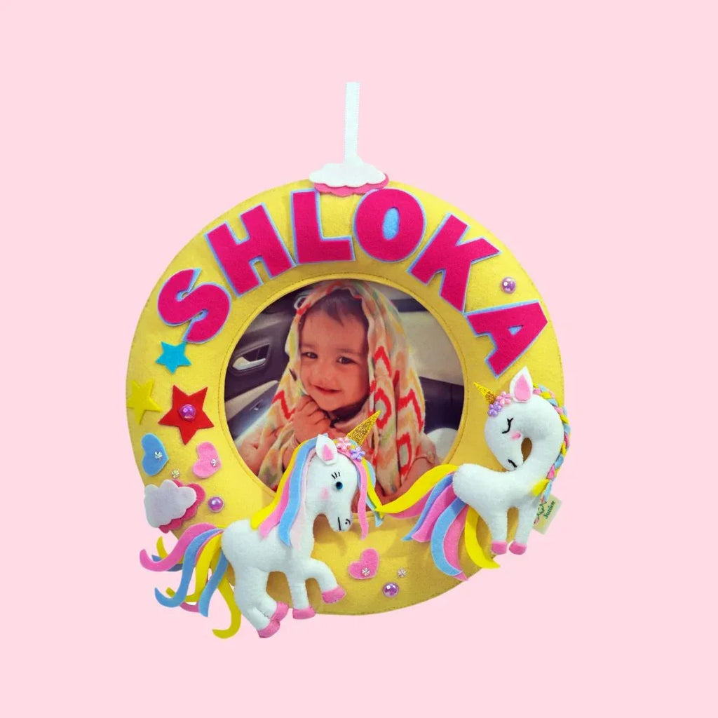 ilearnngrowUnicorn Dreams Personalised Photo Hoop - Naivri