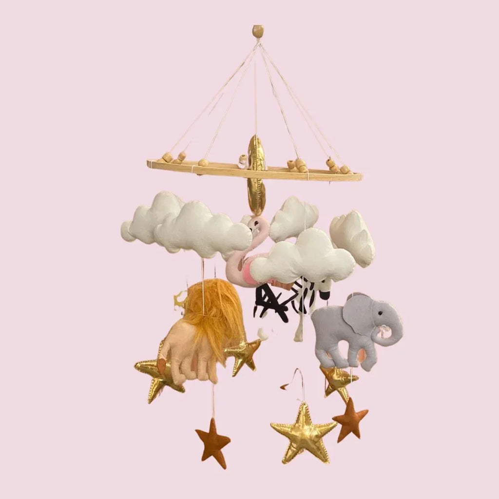 ilearnngrowZooloo Safari Personalised Cot Mobile - Naivri