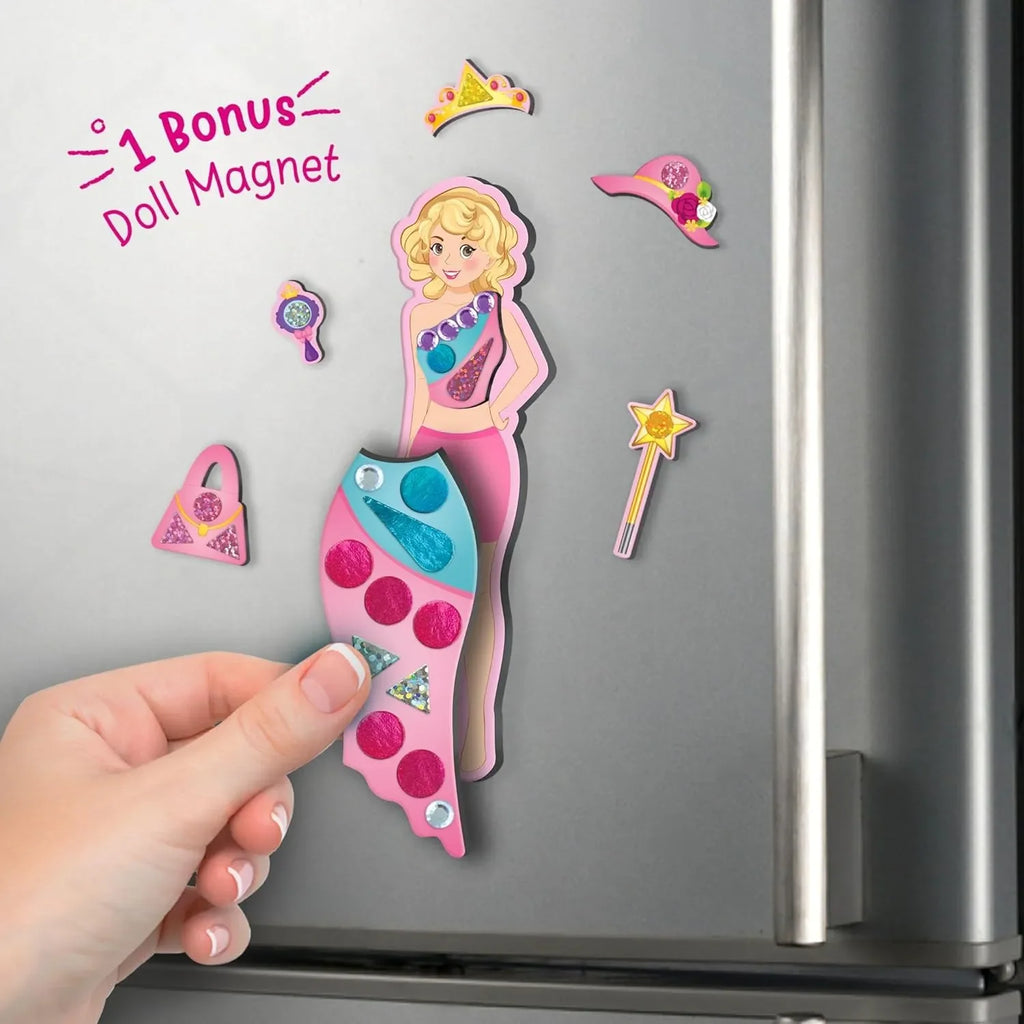 Imagimake DIY Magnetic Dress-Up Princess | Pretend Play Toy for Girls | 30 Magnetic Dresses & Accessories | Creative Fashion Studio Kit | Ages 3 to 7 | Birthday Gift for Girls - Naivri