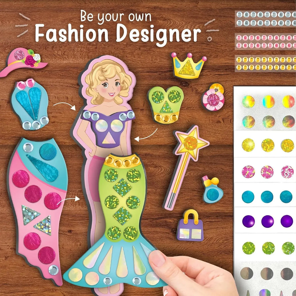 Imagimake DIY Magnetic Dress-Up Princess | Pretend Play Toy for Girls | 30 Magnetic Dresses & Accessories | Creative Fashion Studio Kit | Ages 3 to 7 | Birthday Gift for Girls - Naivri