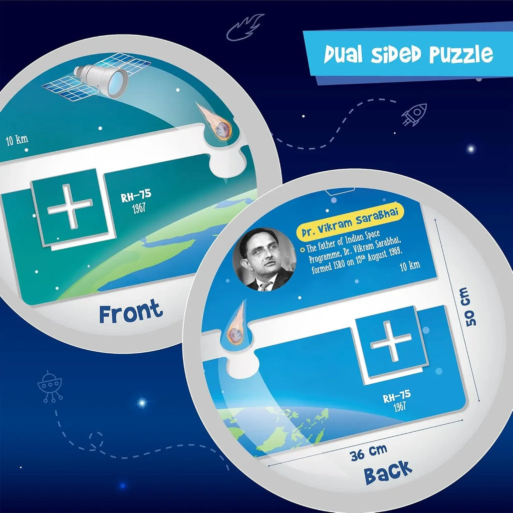 Imagimake Mapology - ISRO India’s Space Odyssey | 3D Puzzle & Model Making Kit | Rockets & Satellites | Educational Toys for Kids (7+ Years) - Naivri