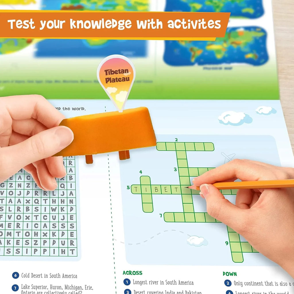 Imagimake Mapology Physical Features of World – 3D Puzzle & Construction Toy for Kids | Educational DIY Science Kit for Geography Learning | Ages 5 to 12 - Naivri