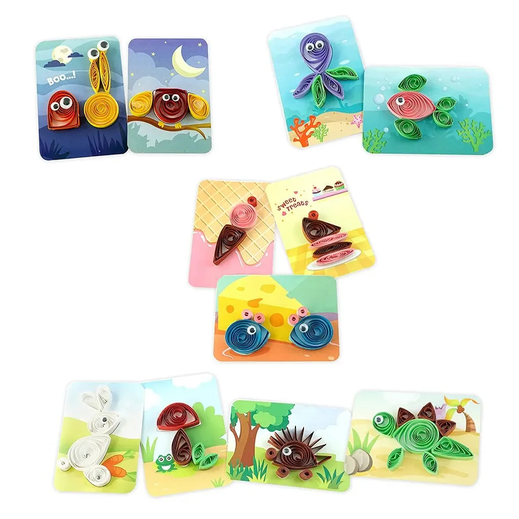 Imagimake Quill On Spyrosity Explore – Motorized Paper Quilling Kit for Kids 5+ | Creative DIY Art & Craft Set for Boys & Girls | 200+ Quilling Strips & 25 Pre-Glued Cards | Patented Spyro Station Tool | Mess-Free Glue-Free Craft Activity - Naivri