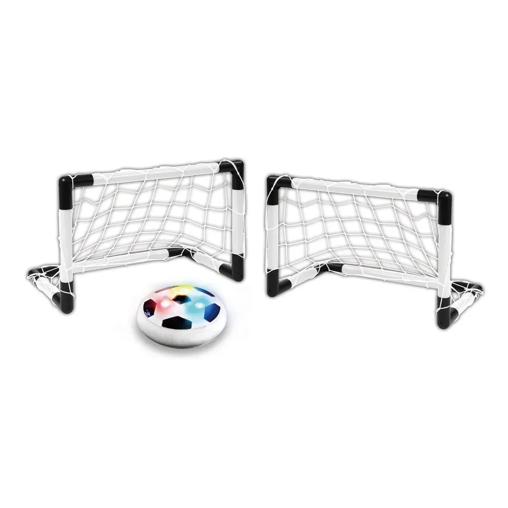 Innov8 Air Soccer Goal Set 65808 – Indoor Hover Football with LED Lights and Goal Post for Kids - Naivri
