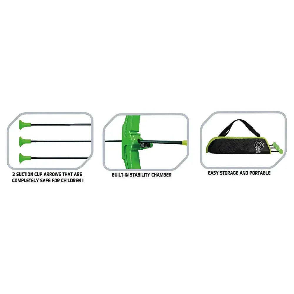 Innov8 Archer Set with Target Stand 22954 – Archery Training Set for Kids Age 5+ | Includes Adjustable Bow, Suction Arrows & Portable Target - Naivri