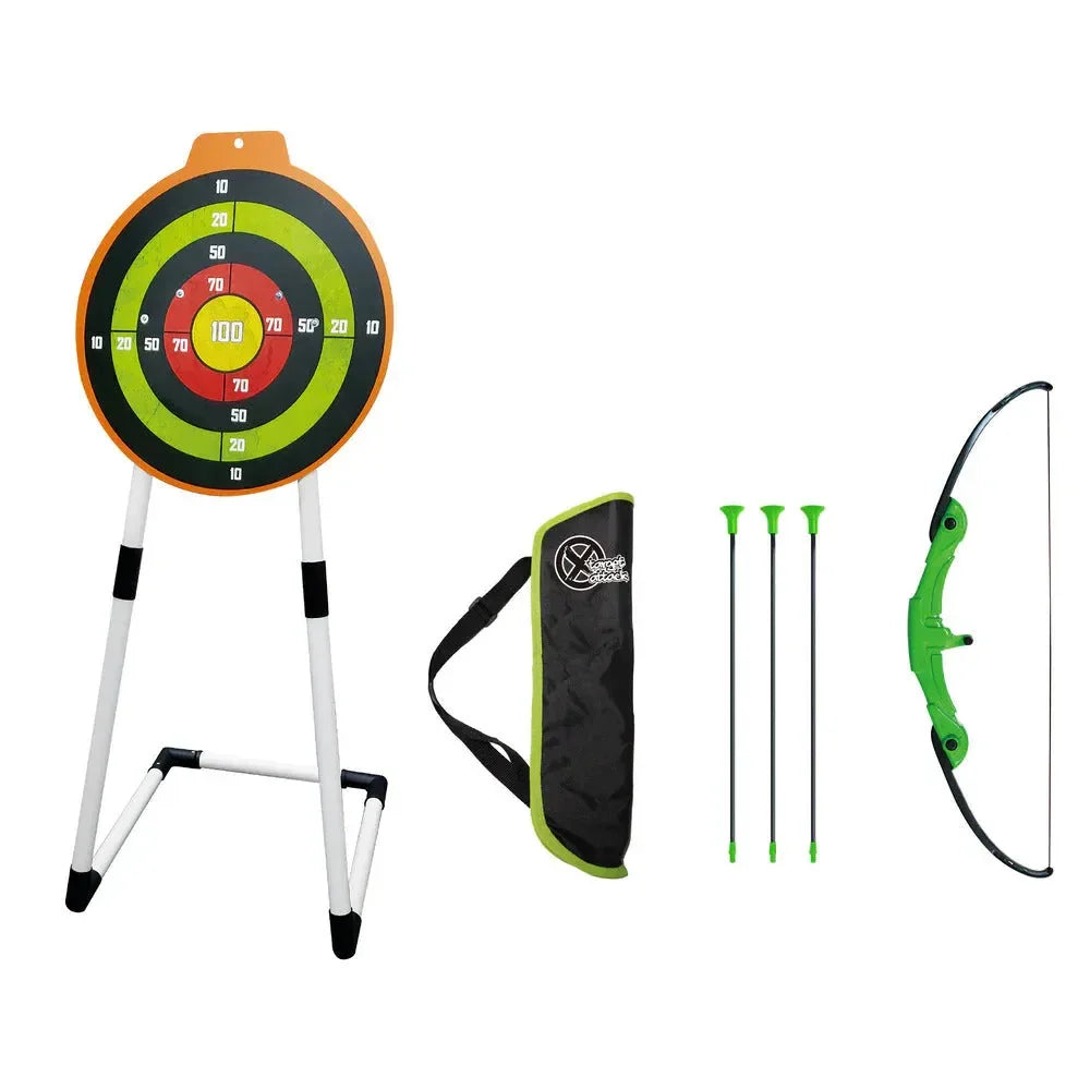 Innov8 Archer Set with Target Stand 22954 – Archery Training Set for Kids Age 5+ | Includes Adjustable Bow, Suction Arrows & Portable Target - Naivri