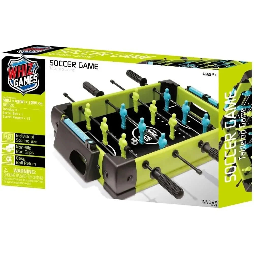 Innov8 Soccer Game 68220 | Compact Tabletop Foosball Set for Home, Office & Recreation | Portable & Durable Design - Naivri