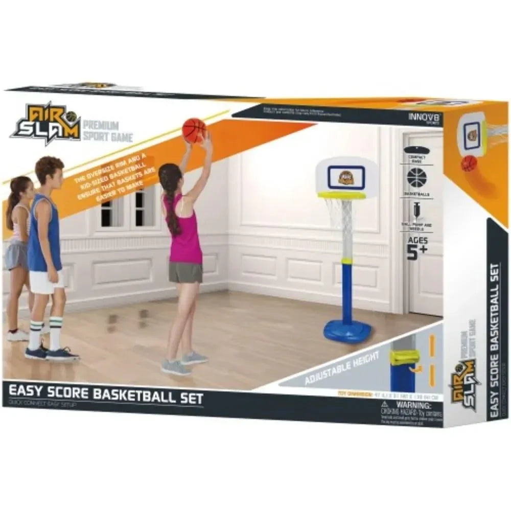 Innov8 Sports Air Slam Basketball 69404 | Adjustable Indoor & Outdoor Basketball Hoop Set - Naivri