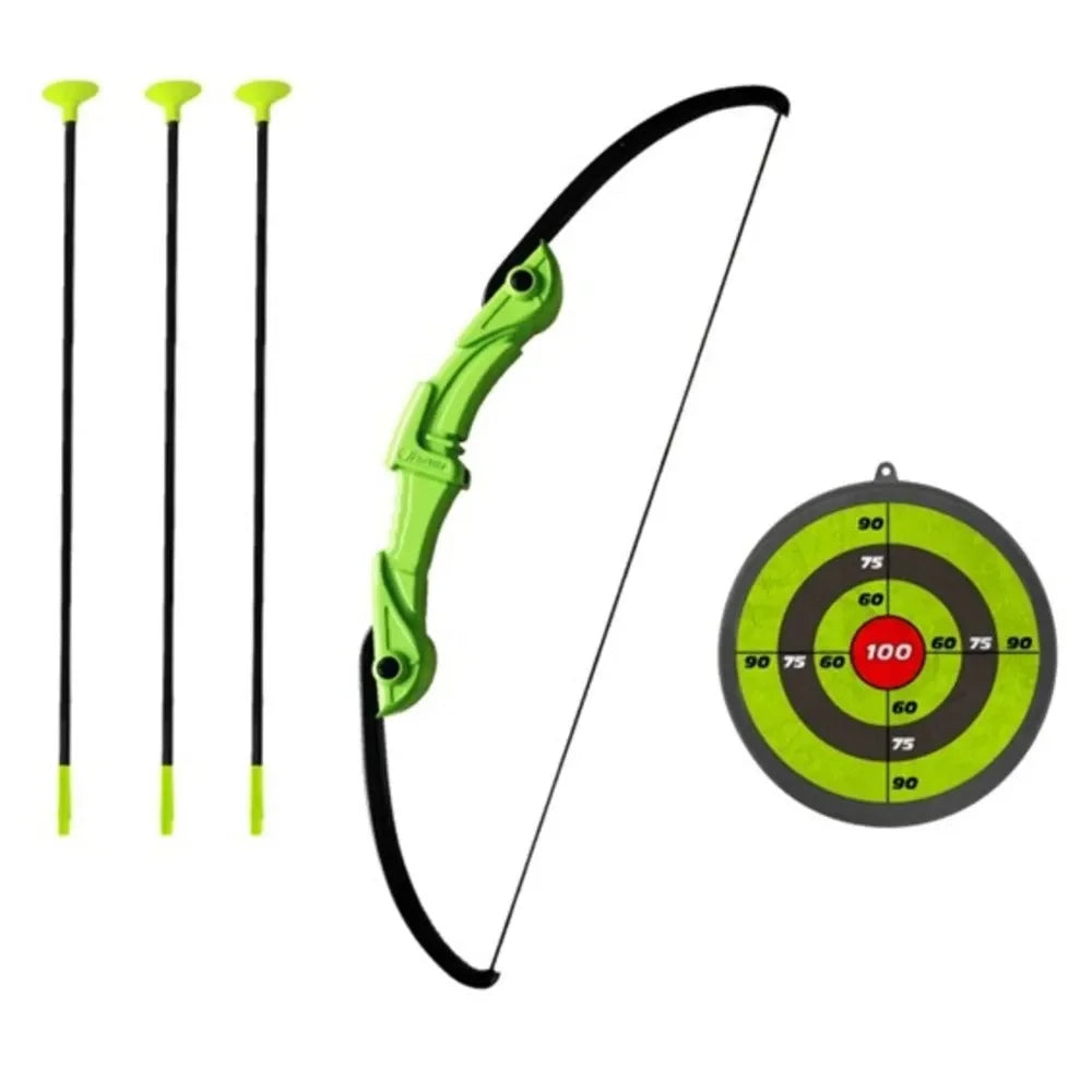 Innov8 Sports Archery Set 22950 – Safe Toy Archery Kit for Kids (Green Bow, 3 Suction Arrows, Target Board, Age 5+) - Naivri