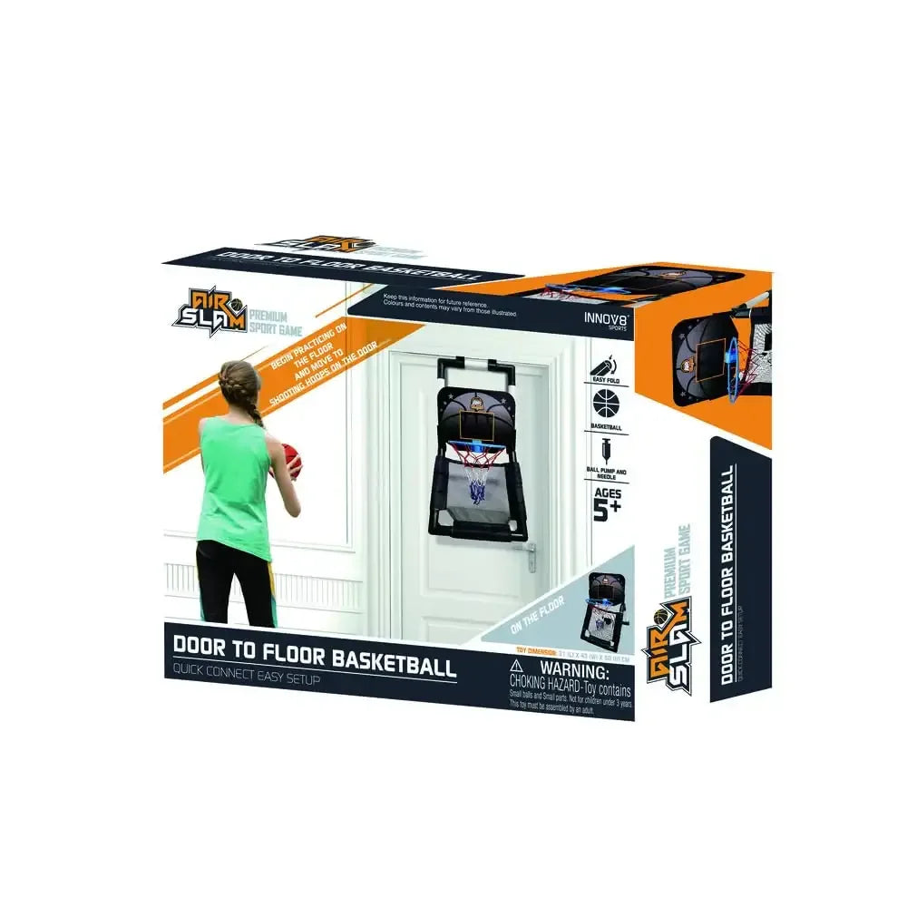Innov8 Sports Compact Door-Mount Basketball Hoop Set – Ages 5+ Training Play - Naivri