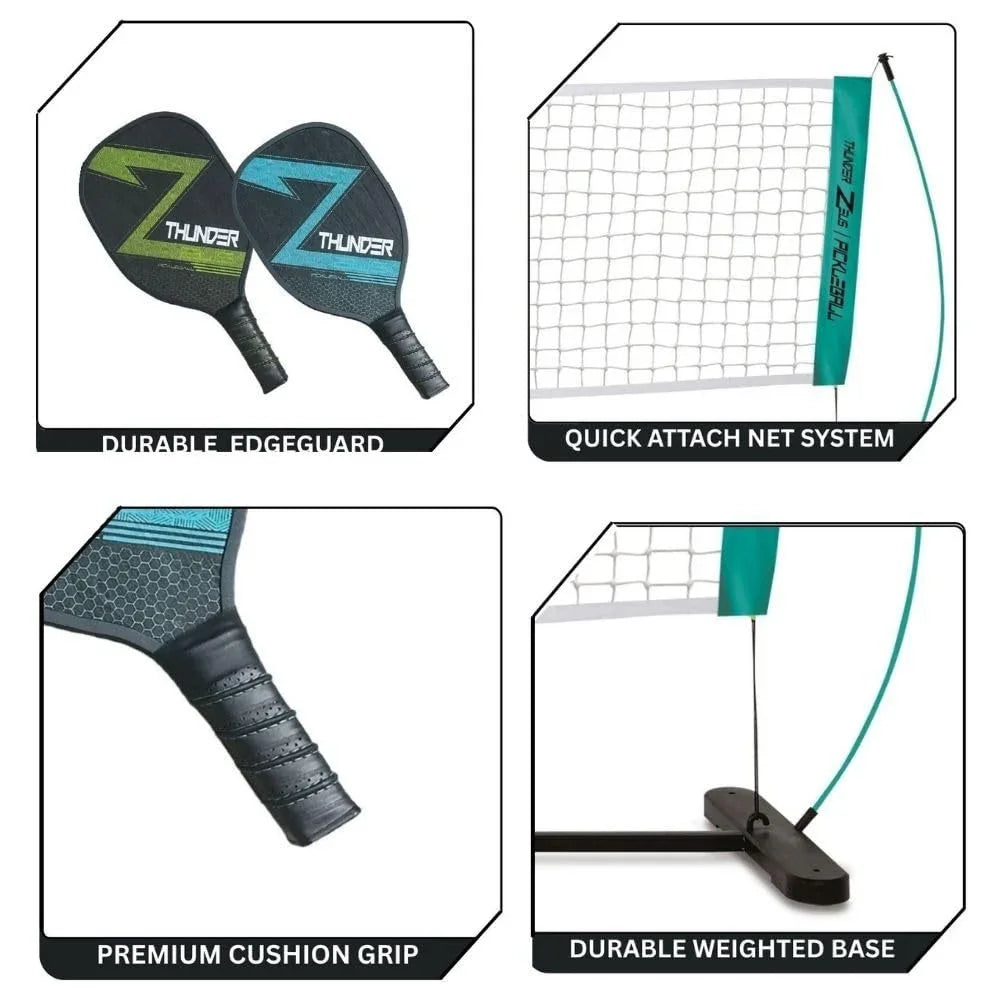 Innov8 Sports Complete Pickleball Net Set – Outdoor Fun Kit for Ages 5+ - Naivri