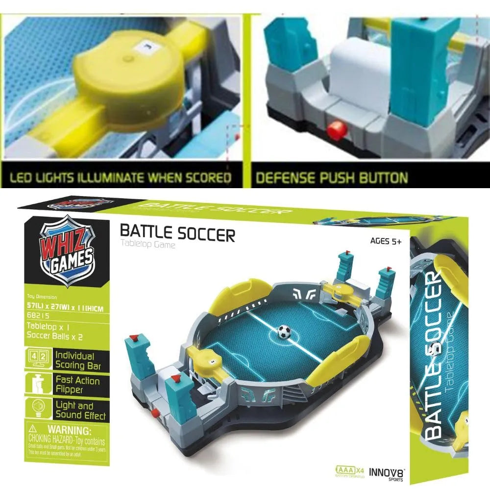 Innov8 Sports Electronic Battle Soccer Arena – Light & Sound Table Game for Ages 5+ - Naivri