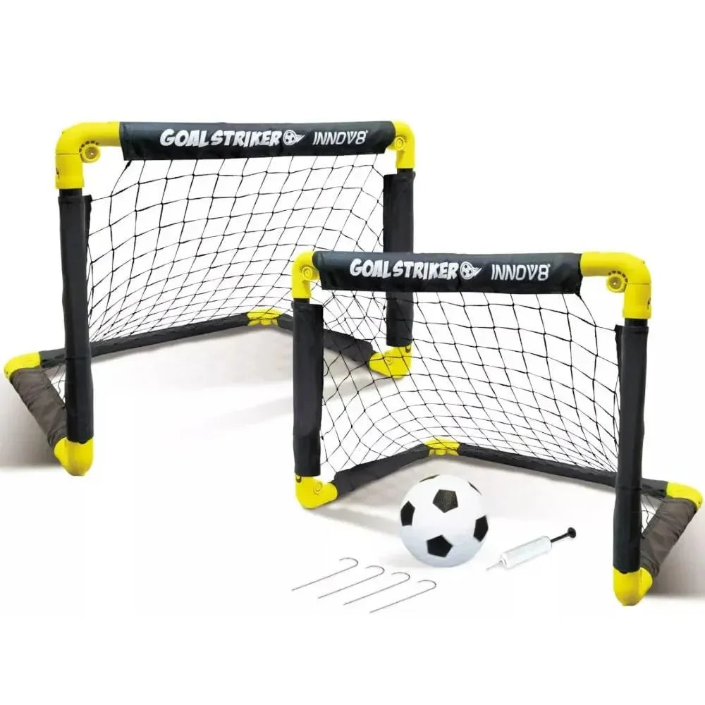 Innov8 Sports Folding Double Mini Soccer Goal Set 65908 – Portable, Durable Soccer Training Solution for Kids - Naivri