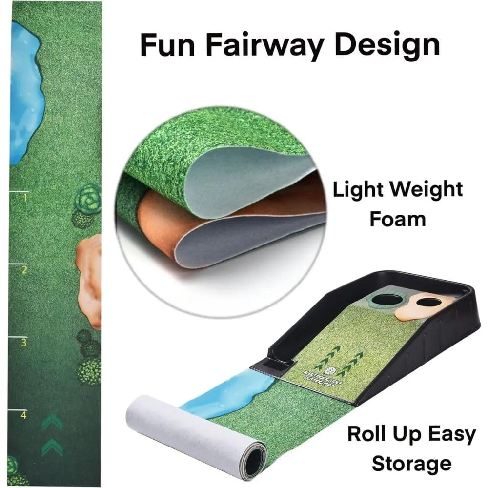 Innov8 Sports Interactive Golf Putting Set – LED Target & Adjustable Putter for Kids 5+ - Naivri