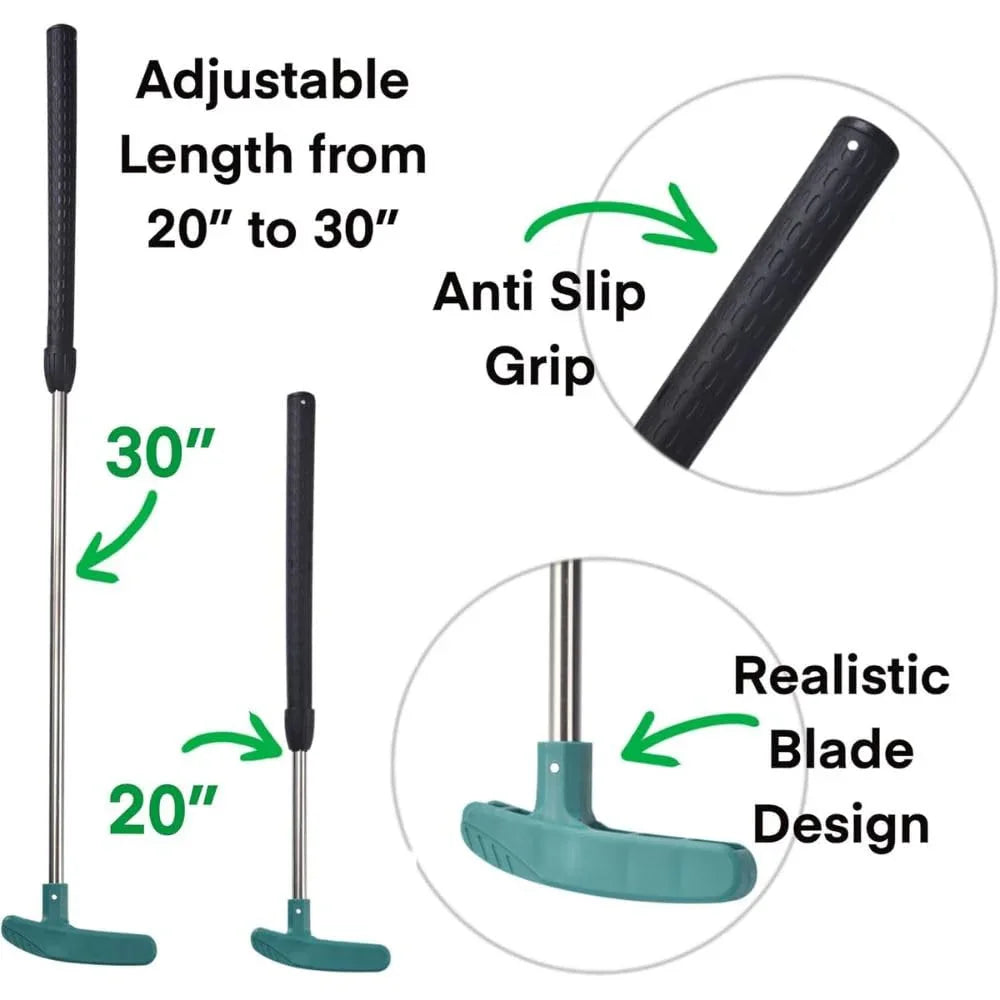 Innov8 Sports Interactive Golf Putting Set – LED Target & Adjustable Putter for Kids 5+ - Naivri