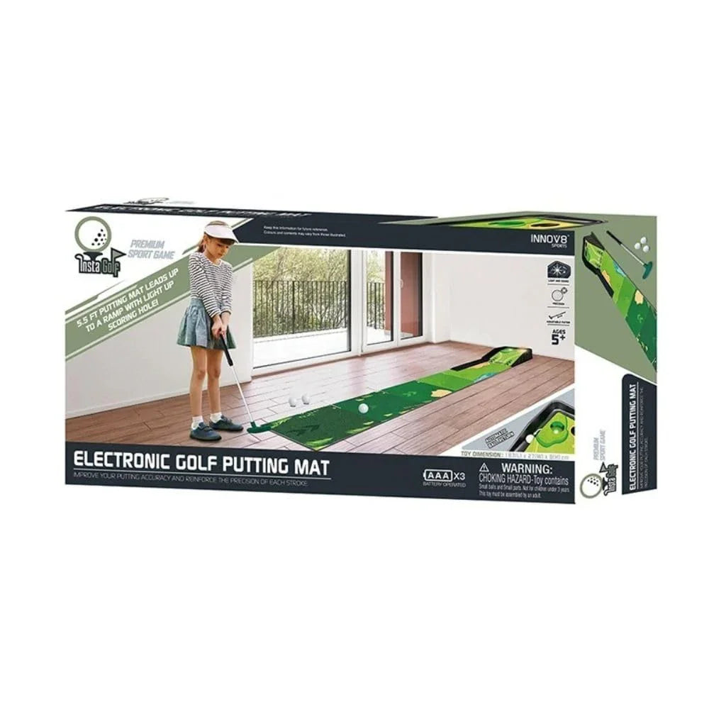 Innov8 Sports Interactive Golf Putting Set – LED Target & Adjustable Putter for Kids 5+ - Naivri
