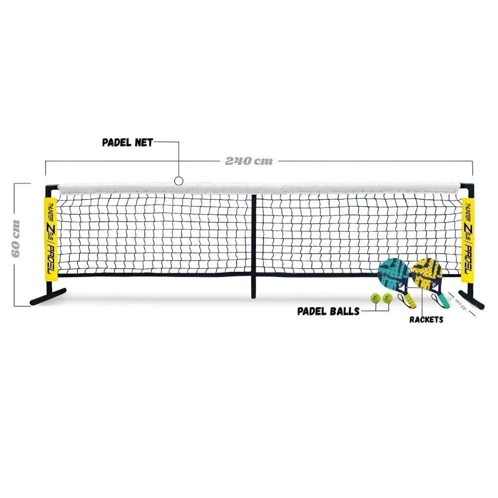 Innov8 Sports Junior Padel Play Set – Complete Net, Rackets & Balls Kit for Ages 5+ - Naivri