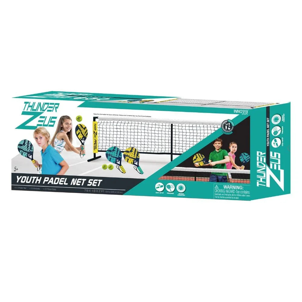 Innov8 Sports Junior Padel Play Set – Complete Net, Rackets & Balls Kit for Ages 5+ - Naivri