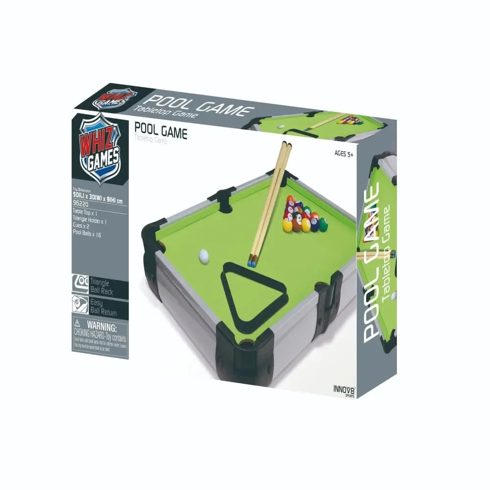 Innov8 Sports Pool Game 96220 – Compact Indoor Pool Table Set for Kids - Naivri