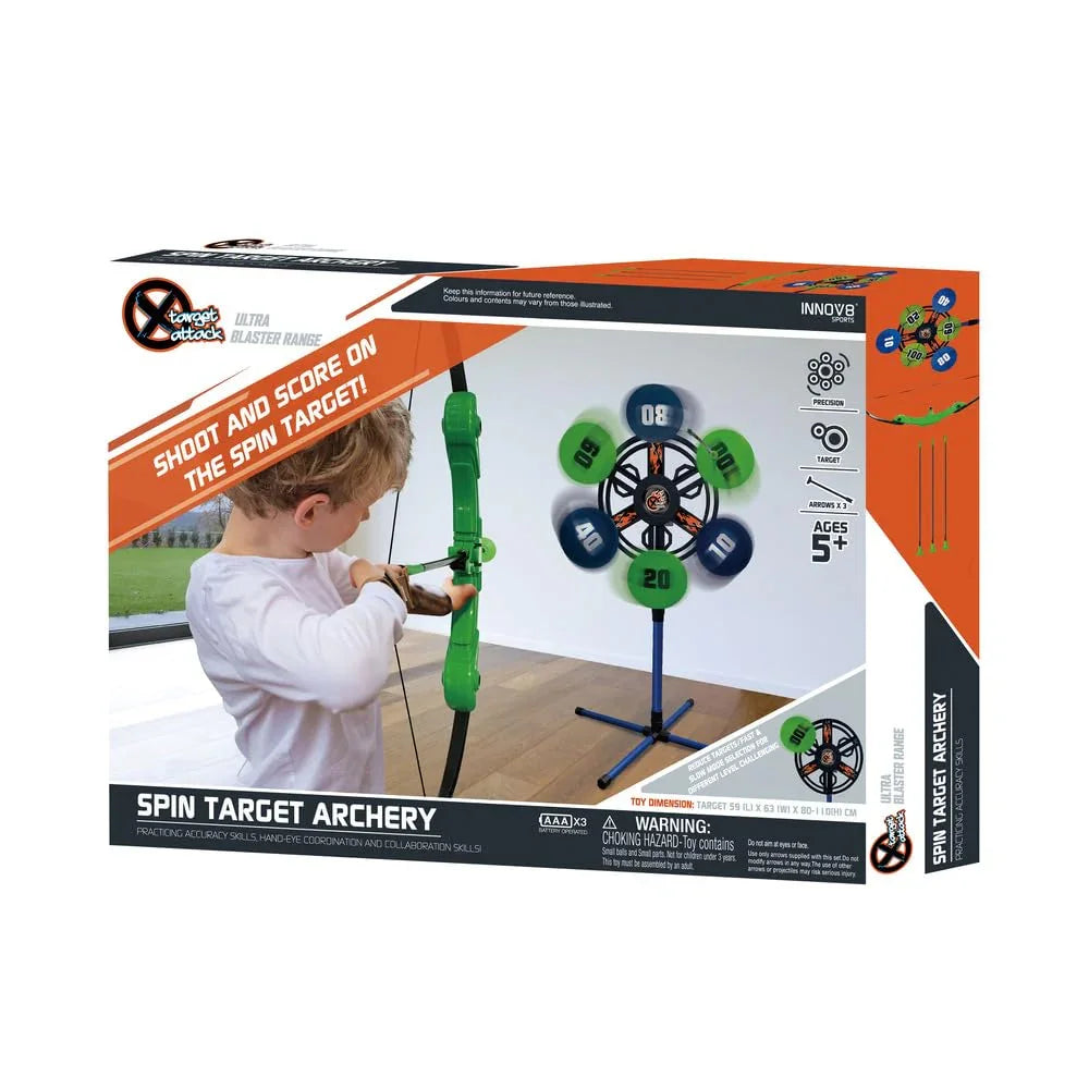 Innov8 Sports Spinning Archery Challenge Set – Interactive Target Practice for Ages 5+ - Naivri