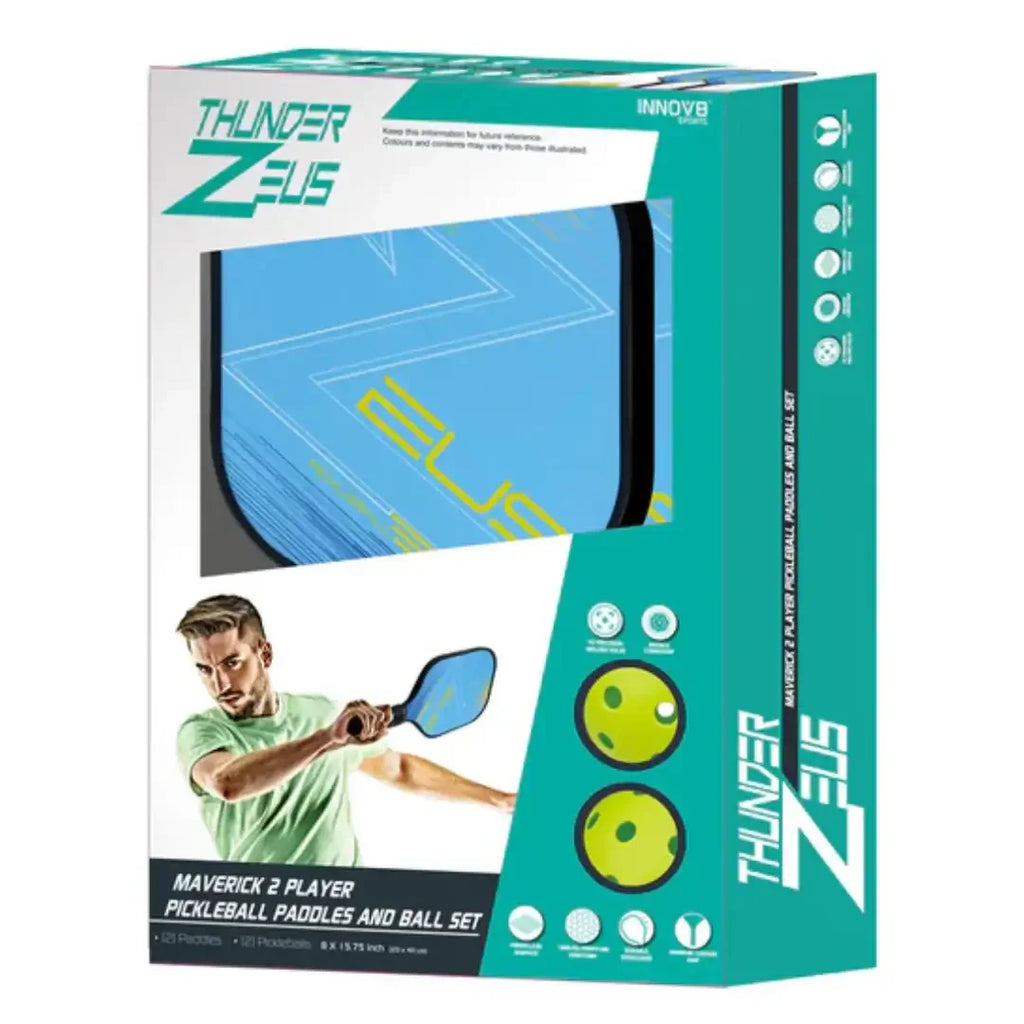 Innov8 Sports ThunderZeus Maverick Pickleball Duo Set – Performance Play for All Skill Levels - Naivri