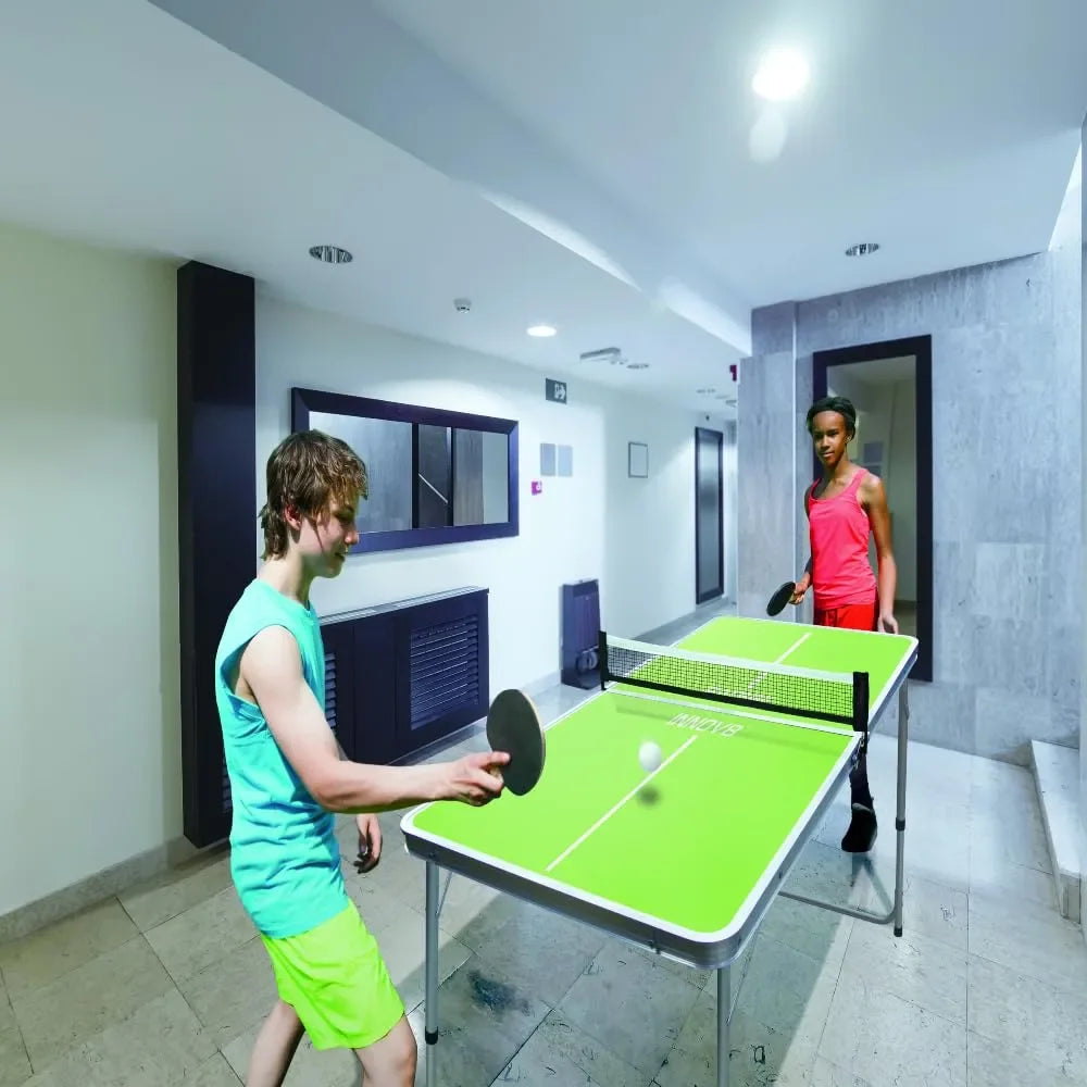 Innov8 Table Tennis Table 63225 | Foldable Ping Pong Table for Home, Office & Recreational Use - Naivri