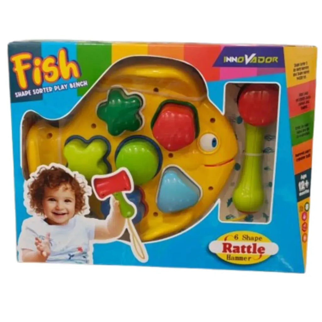 Innovador Fish Shape Sorter Play Bench - Naivri