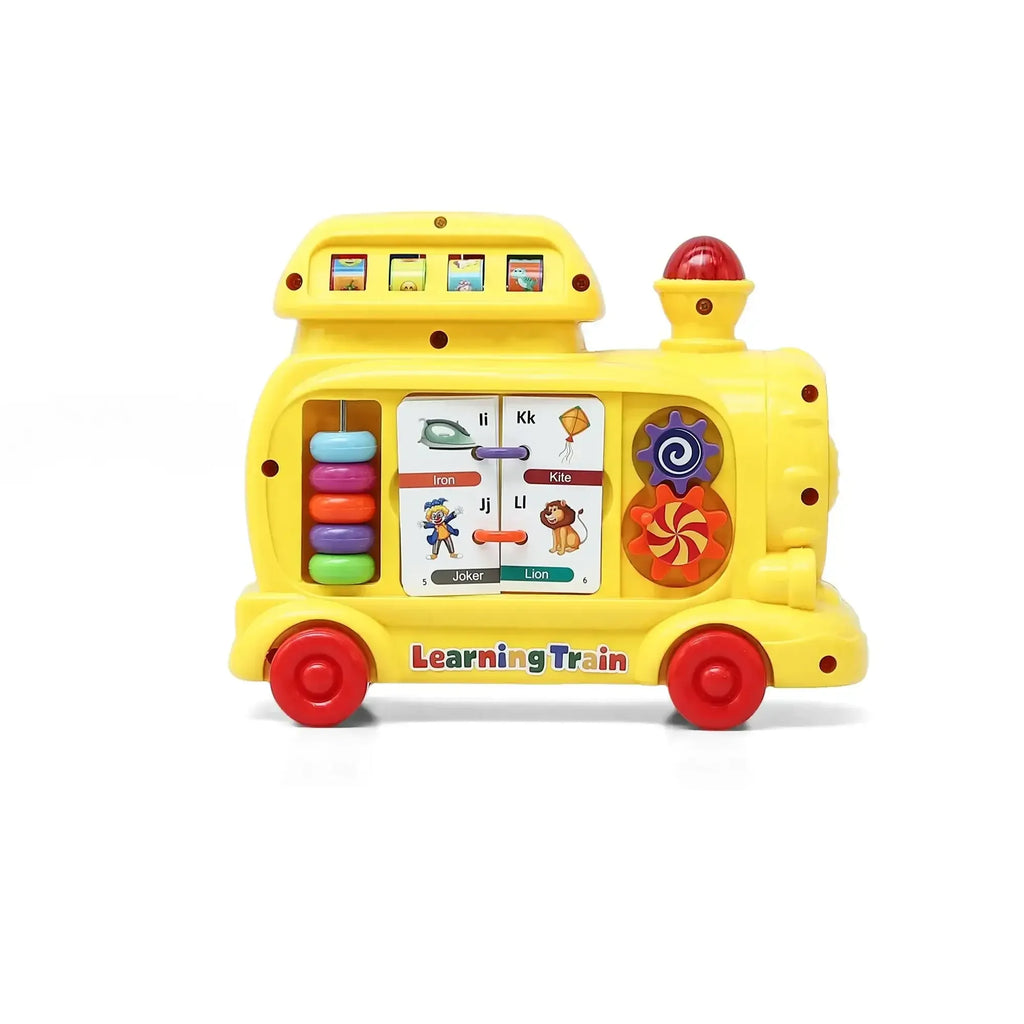 Innovador Learning Train – Musical Early Learning Toy for Toddlers 1+ | Light-Up Buttons, Animal Sounds, Numbers, Colors & Gears | Interactive Educational Pull-Along Train for Boys & Girls - Naivri
