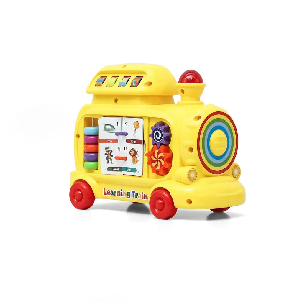 Innovador Learning Train – Musical Early Learning Toy for Toddlers 1+ | Light-Up Buttons, Animal Sounds, Numbers, Colors & Gears | Interactive Educational Pull-Along Train for Boys & Girls - Naivri
