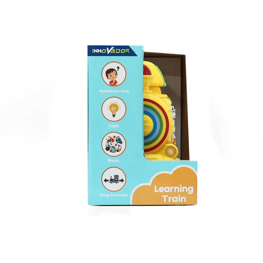 Innovador Learning Train – Musical Early Learning Toy for Toddlers 1+ | Light-Up Buttons, Animal Sounds, Numbers, Colors & Gears | Interactive Educational Pull-Along Train for Boys & Girls - Naivri