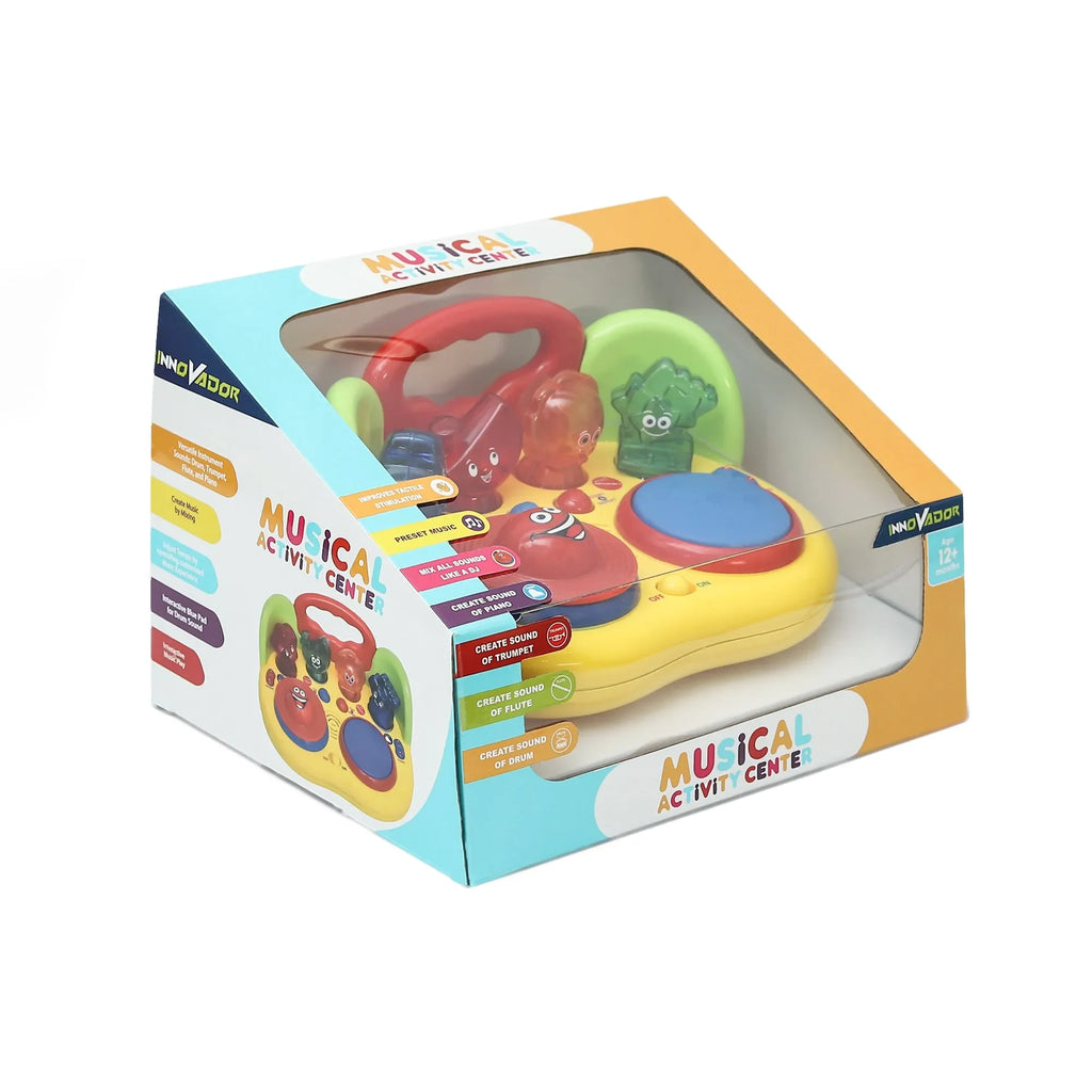 Innovador Musical Activity Center – Interactive Musical Toy for Toddlers 1+ | Piano, Drum, Trumpet, Flute Sounds | Early Learning Toy for Creativity, Rhythm & Sensory Development - Naivri